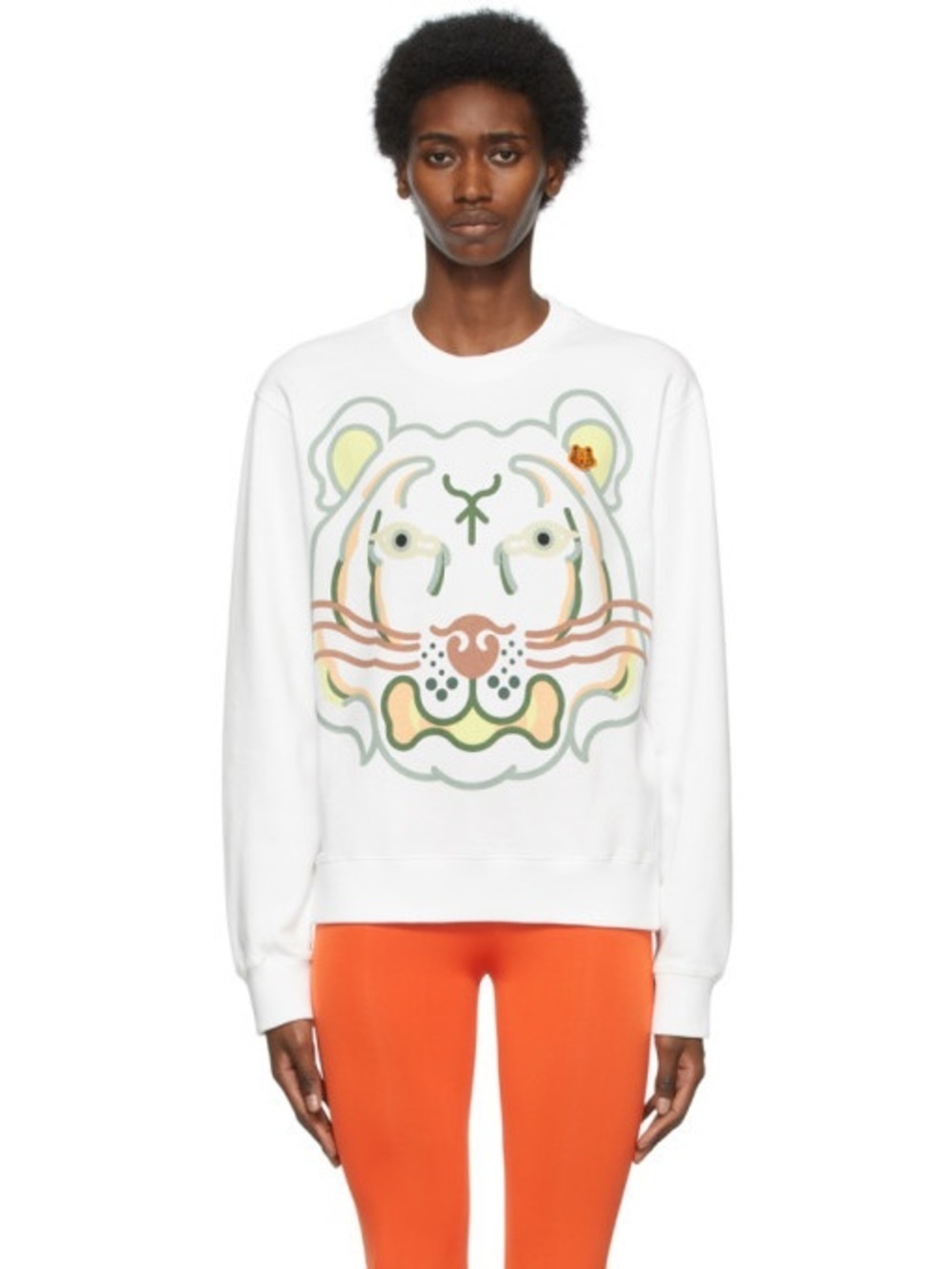 KENZO X WWF Tiger Patch Organic Cotton Sweatshirt Size XL VGUC